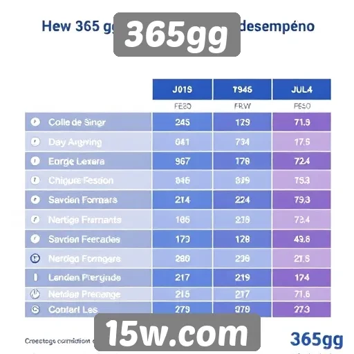 Desempenho do 365gg em comparação com concorrentes